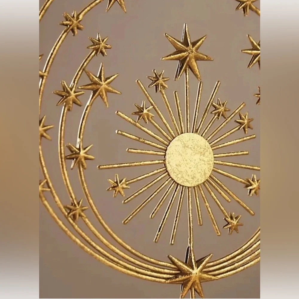 Anthro Hedy Tree Topper Gold Shooting Stars